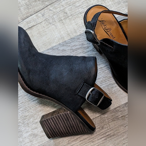 Lucky Brand Black Emery slingback booties Size 8.5 Like NEW - Picture 10 of 10